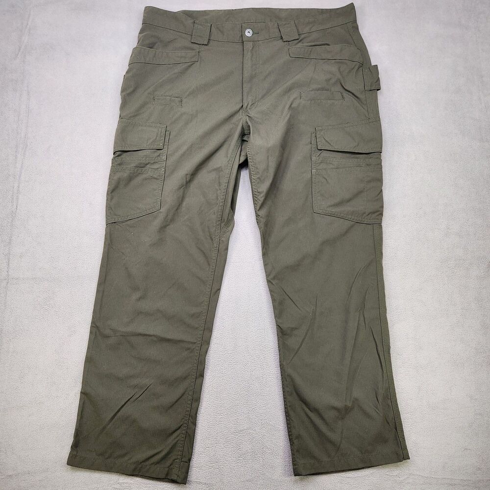 Duluth Alaskan Hardgear Tundra Tac Cargo Pants Men's 38x30 Green Nylon Ripstop